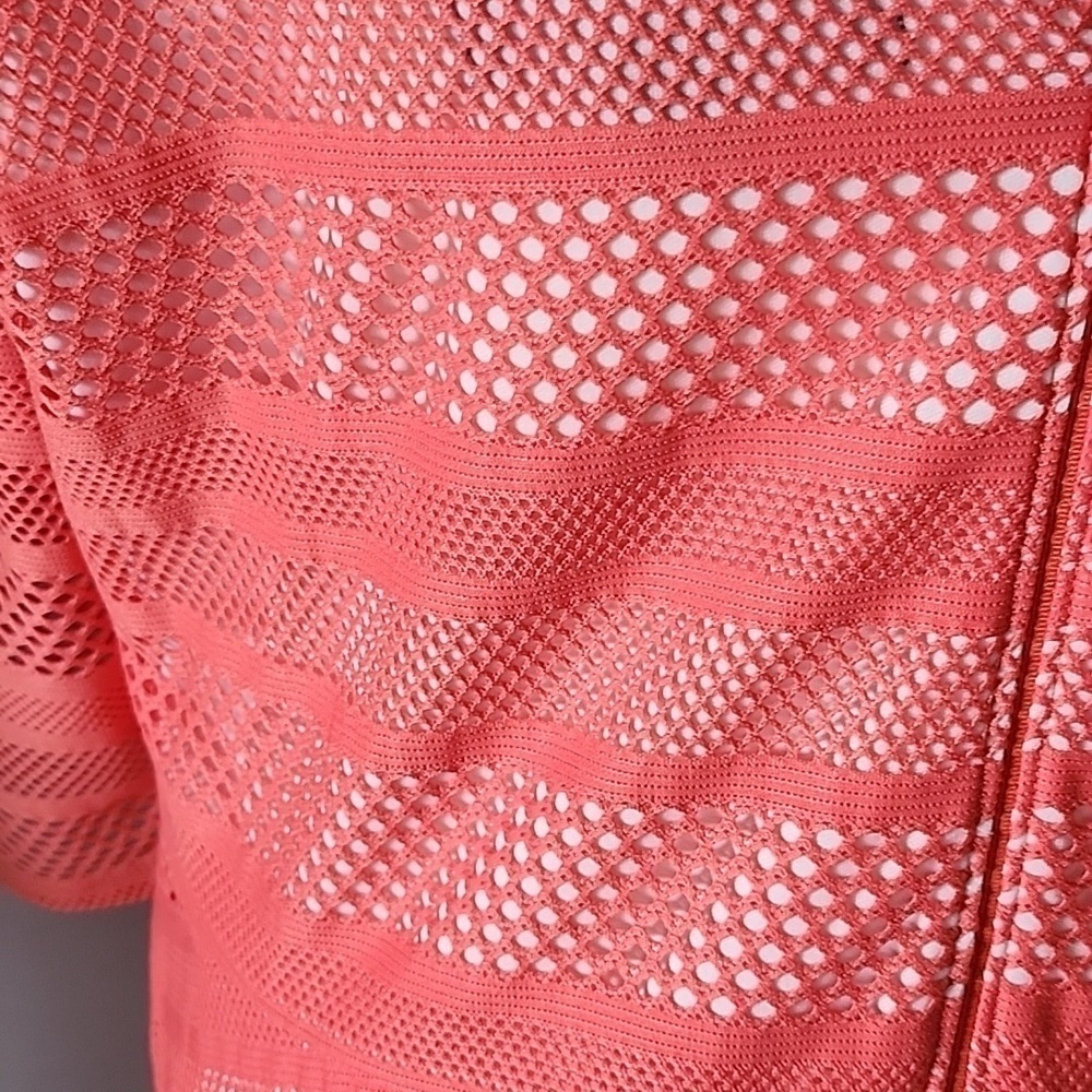 Signature by Sangria Fit and Flare Coral Color Illusion Dress - Picture 3 of 12